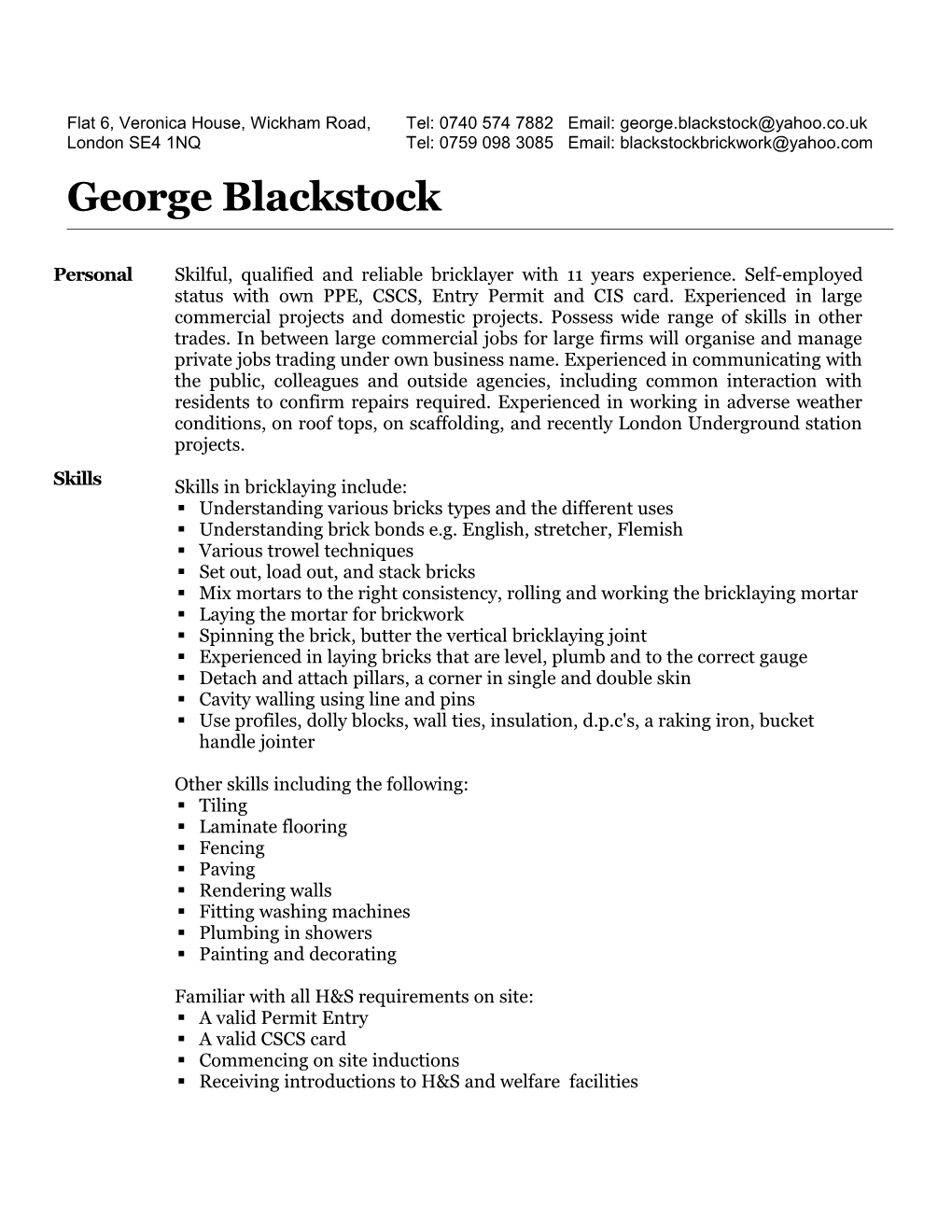 George Blackstock