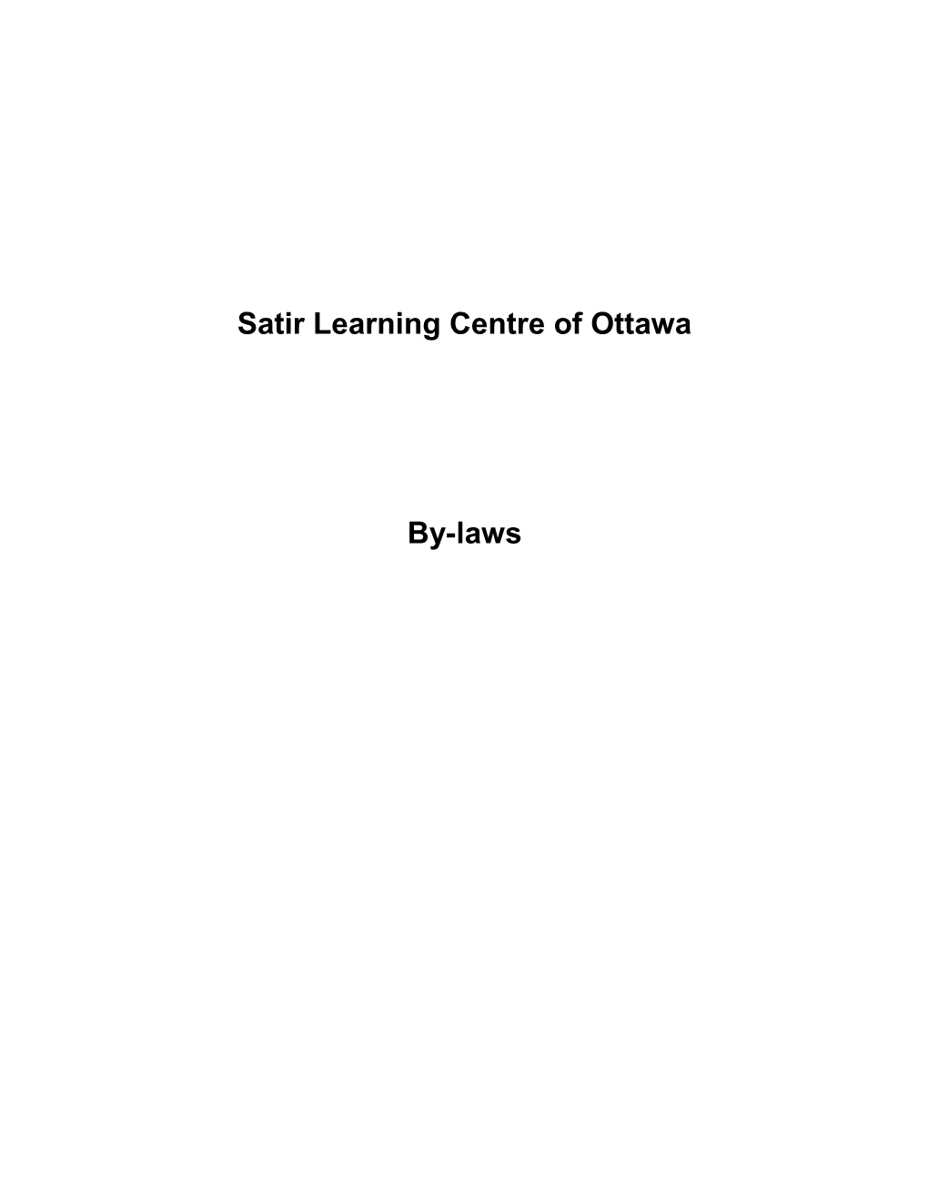 Satir Learning Centre (Ottawa)