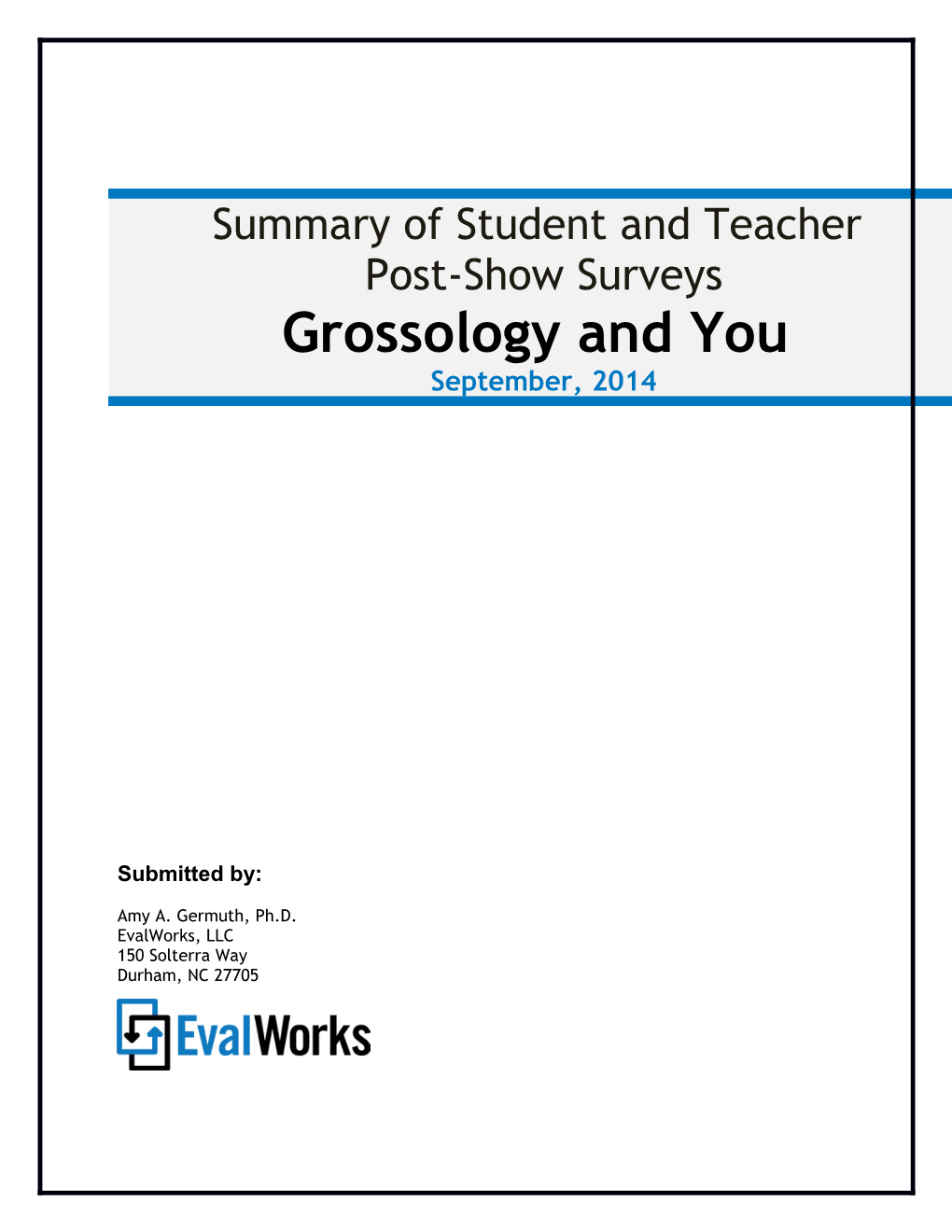 Findings from STEPP Pre-Post Surveys Summer 20141 Page