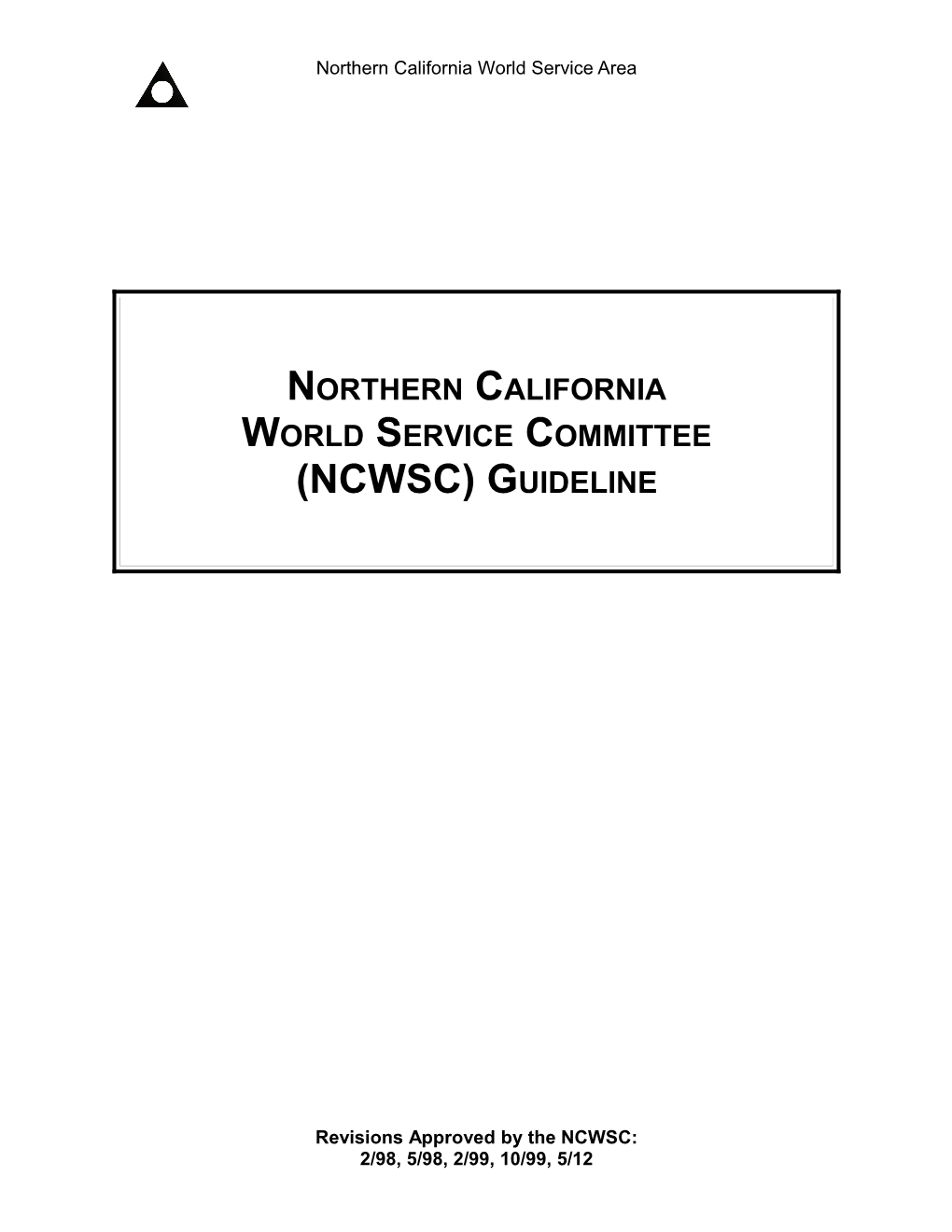 Northern California World Service Committee (NCWSC)