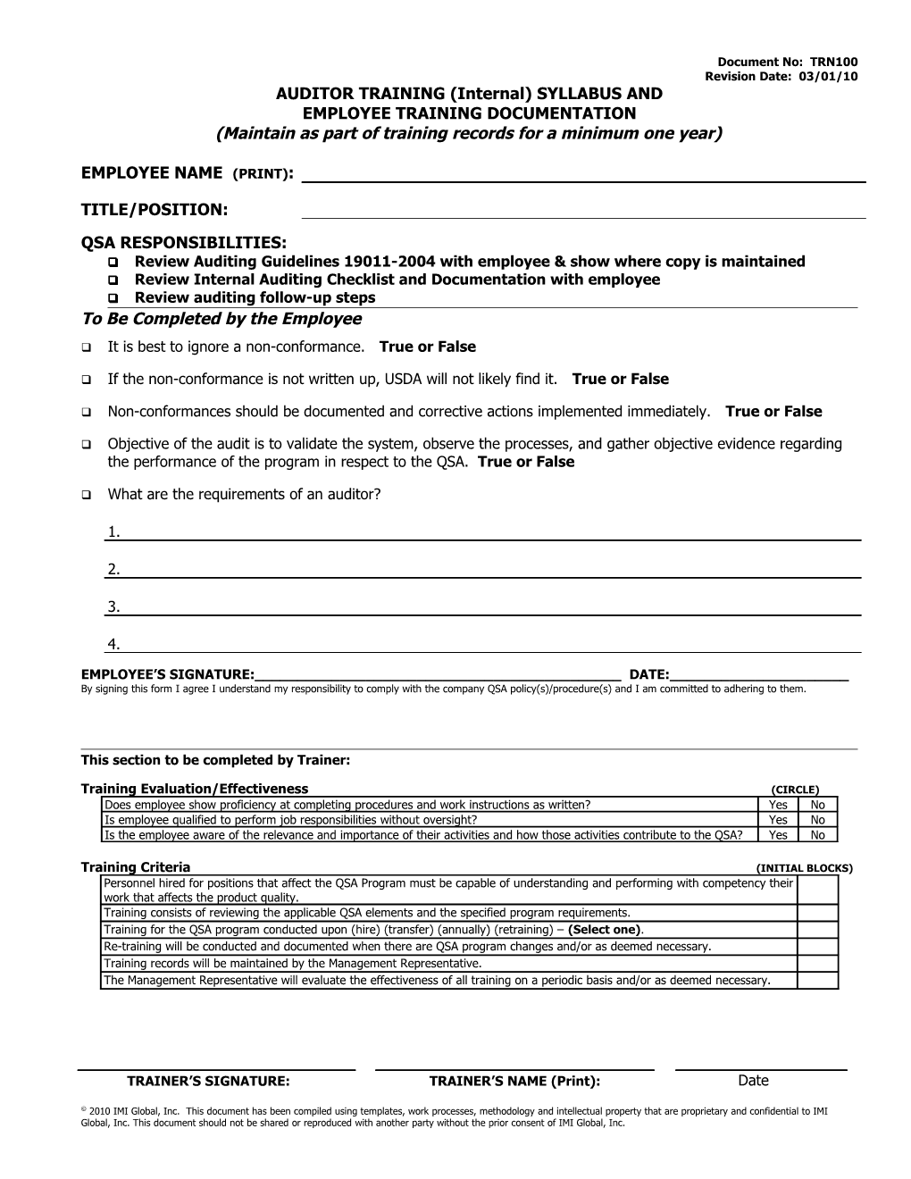 Internal Audit Form (4