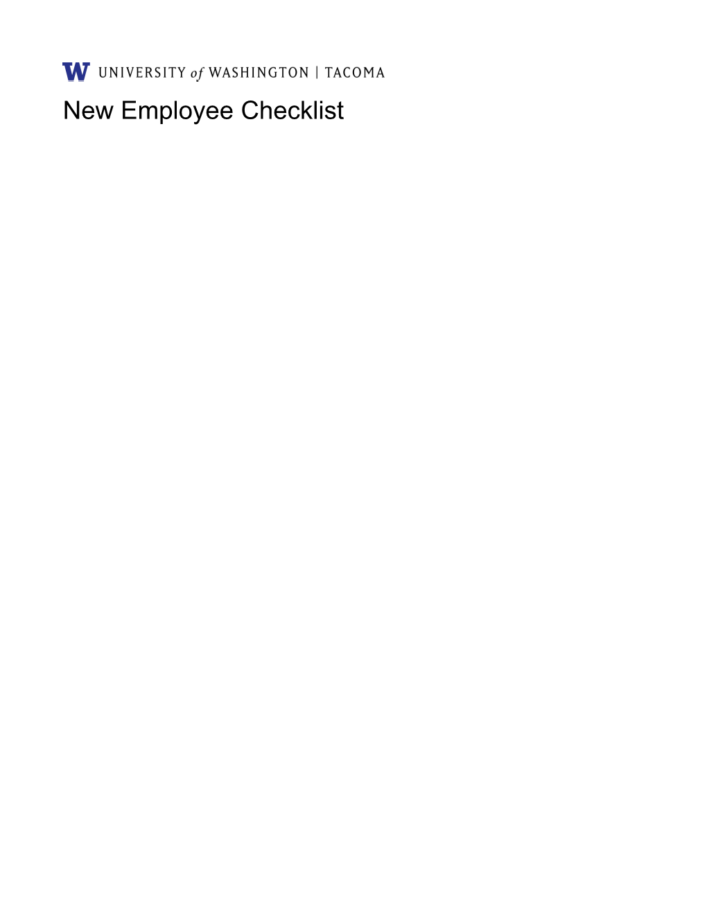 Orientation Plan for New Employee