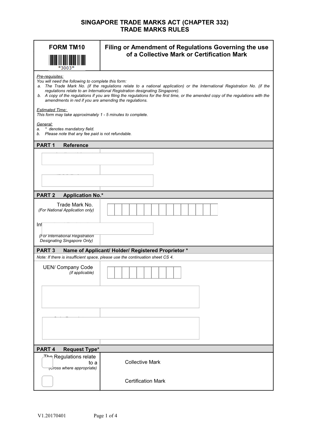 Singaporetrade Marks Act(Chapter 332)