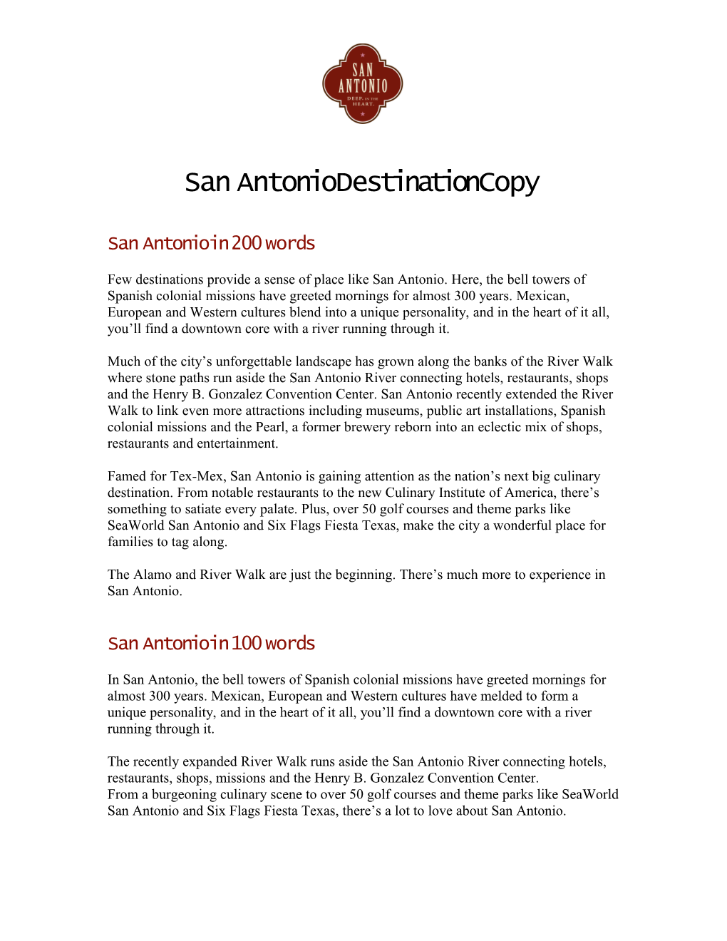 San Antonio Destination Copy