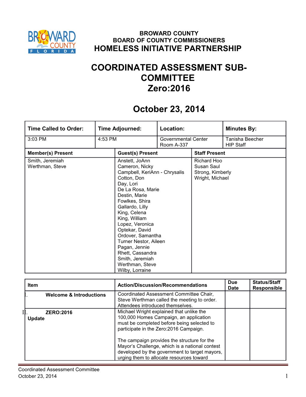 October 23, 2014 CAC ZERO:2016 Final Approved Notes