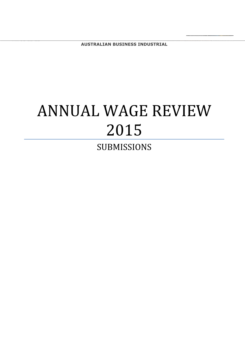 Annual Wage Review 2015