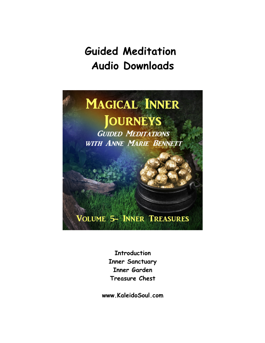 Guided Meditation Audio Downloads