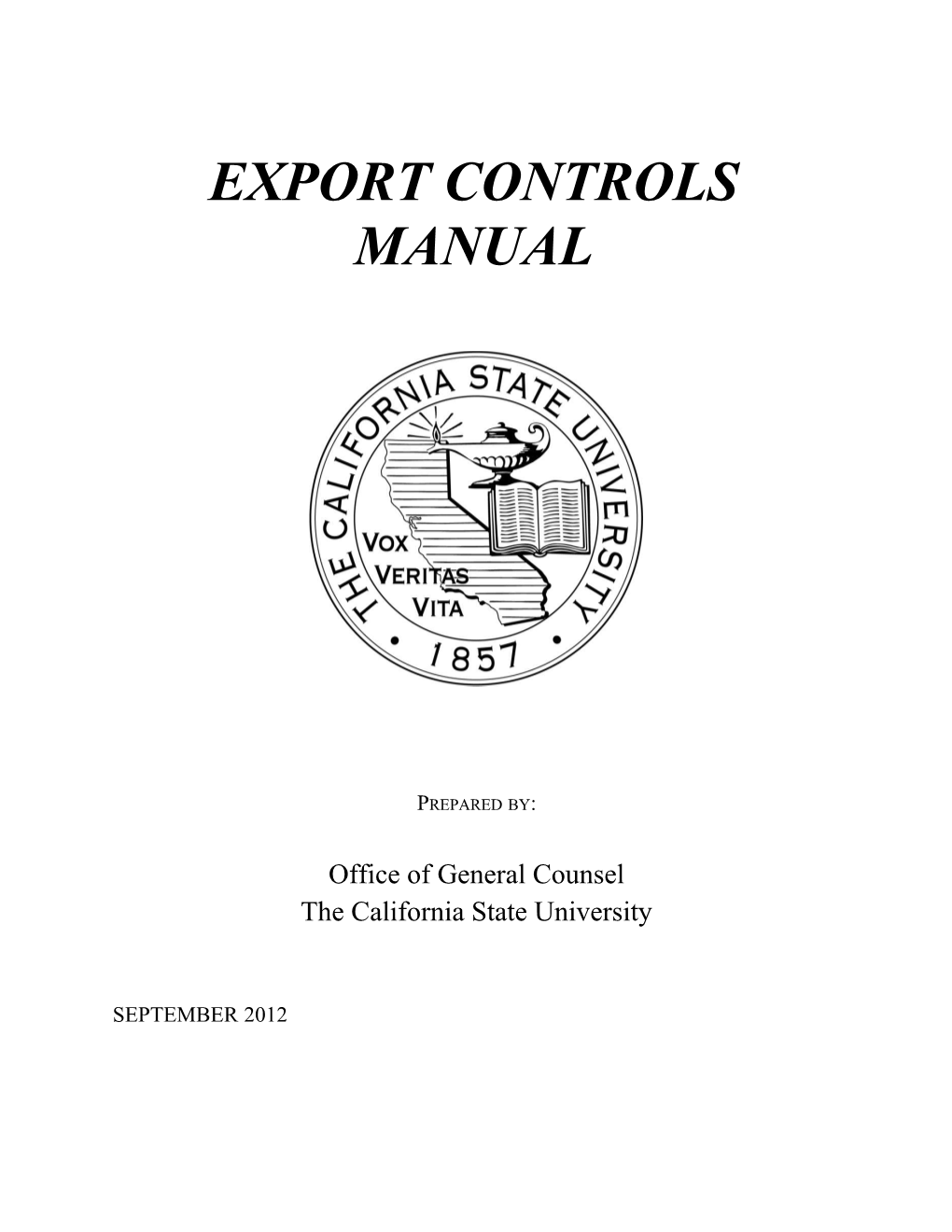 Export Controls Manual