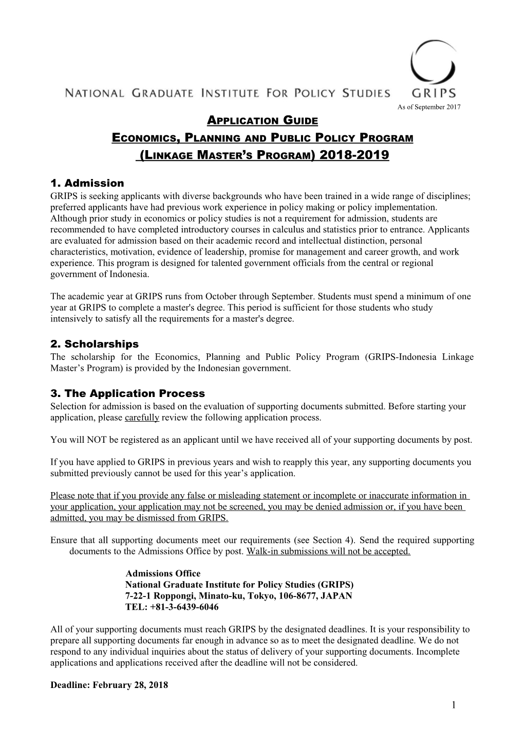 Economics, Planningand Public Policy Program