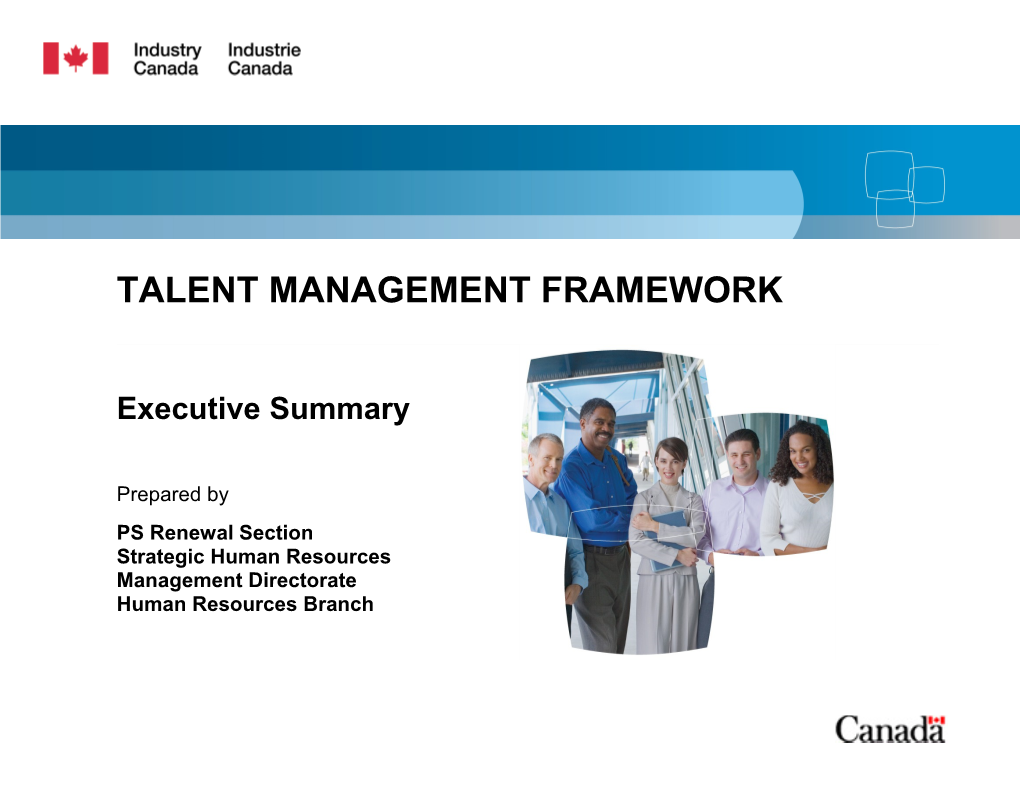 Components of the Talent Management Framework