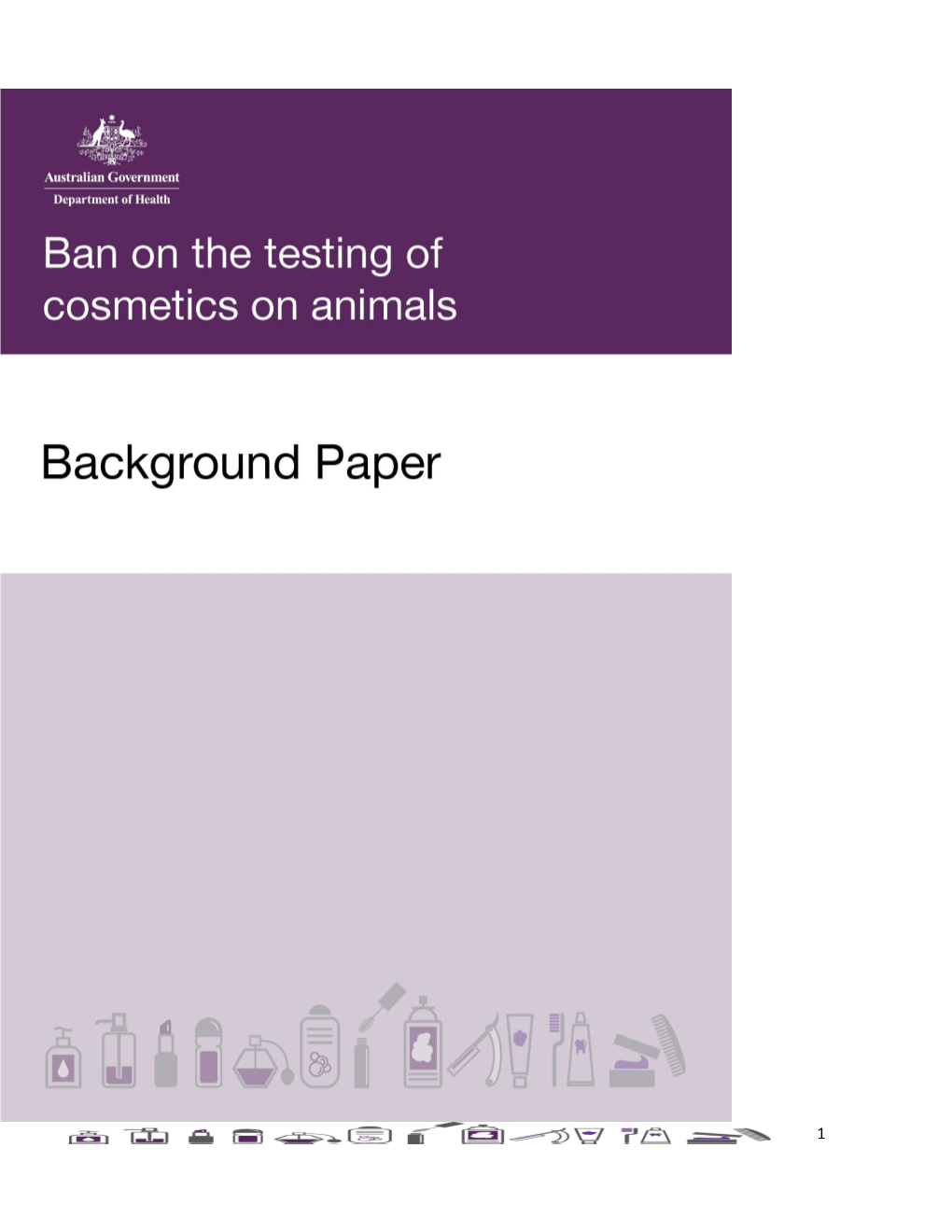 Ban on the Testing of Cosmetics on Animals
