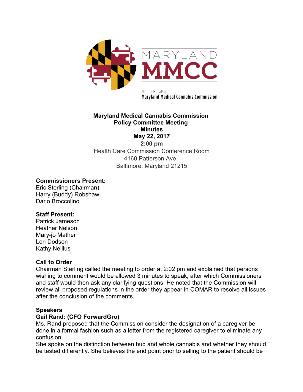 Maryland Medical Cannabis Commission