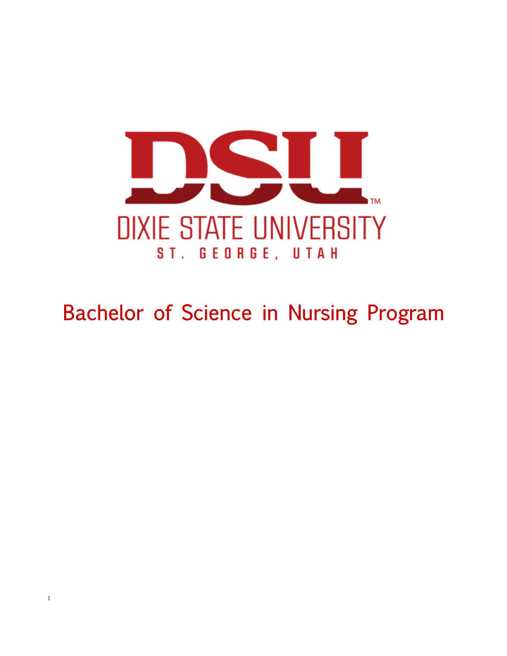 Dixie State College of Utah Nursing Program