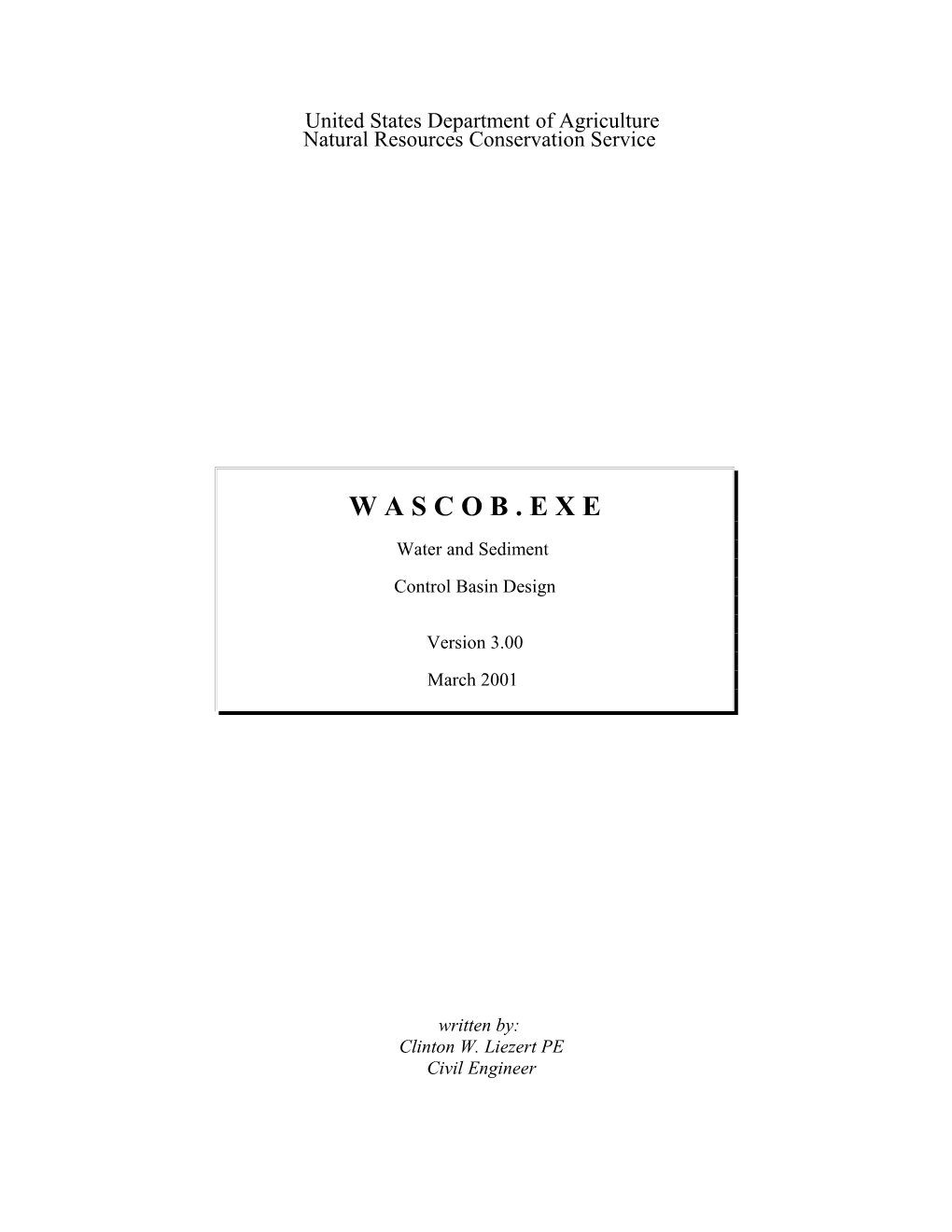 WASCOB User's Guide