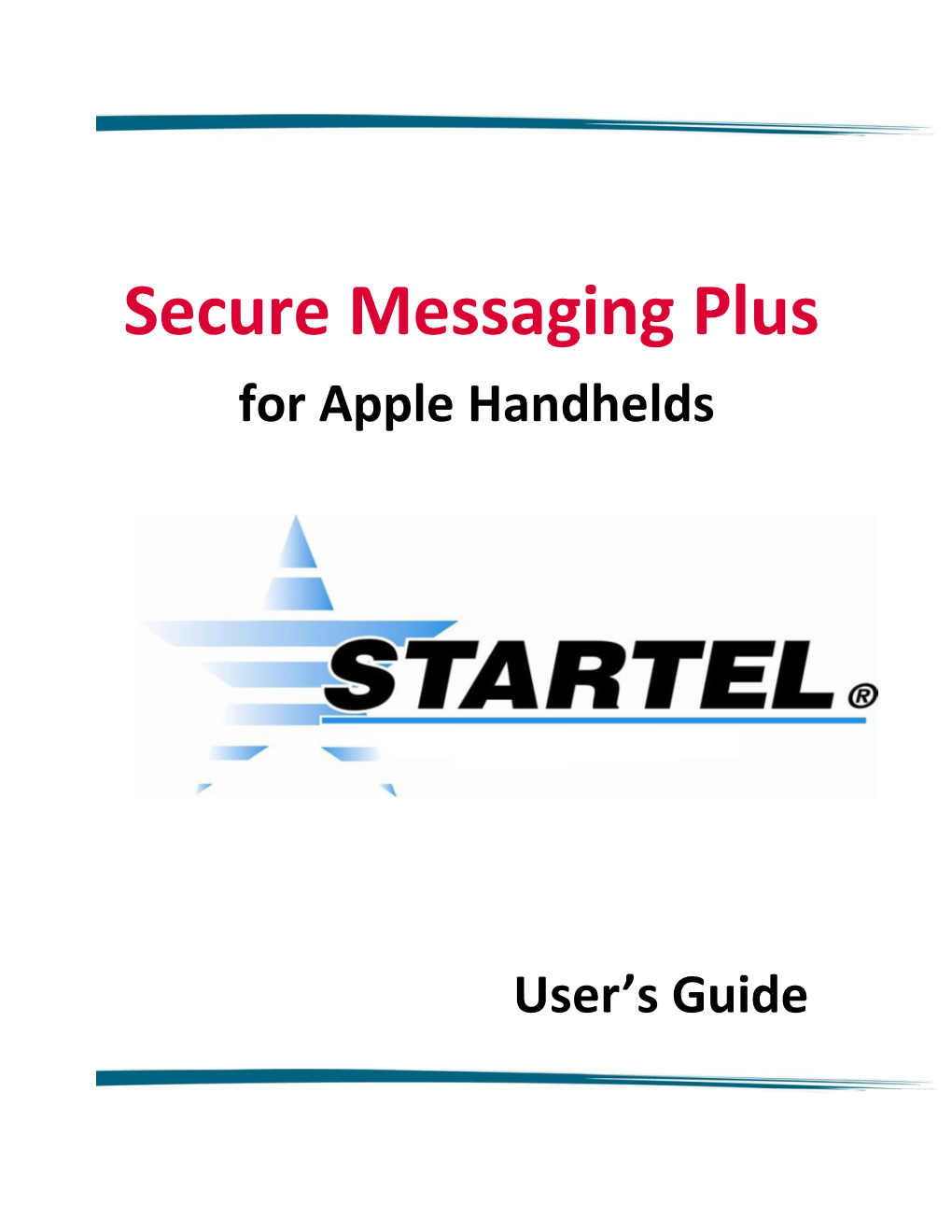 Secure Messaging Plus for Apple Handhelds User's Guide