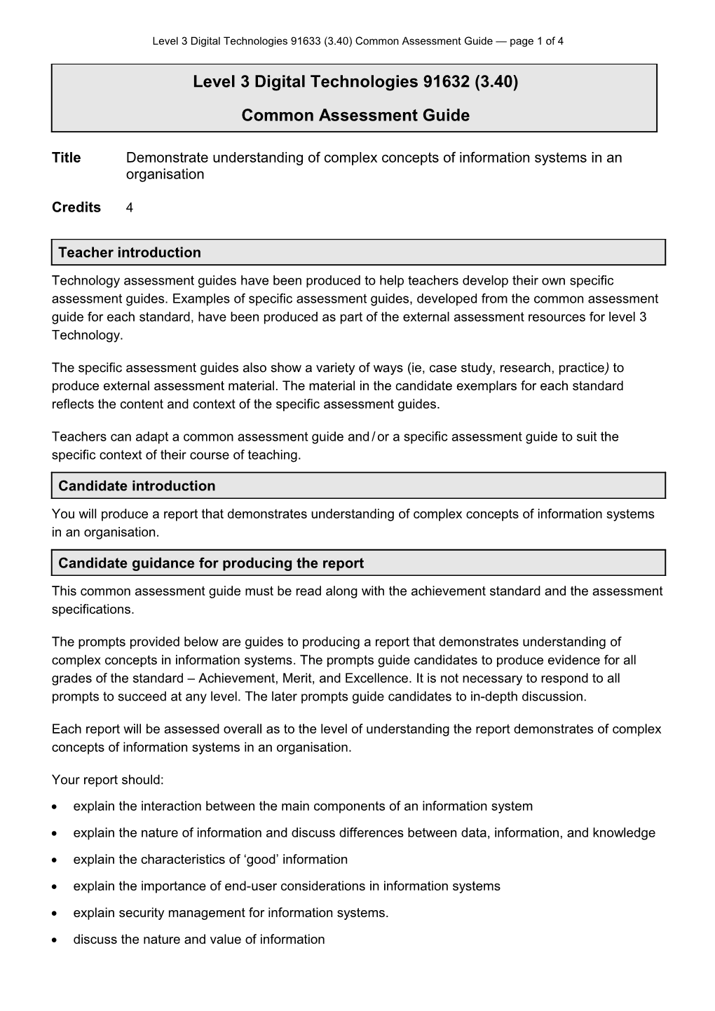 91632 Sample Common Assessment Guide