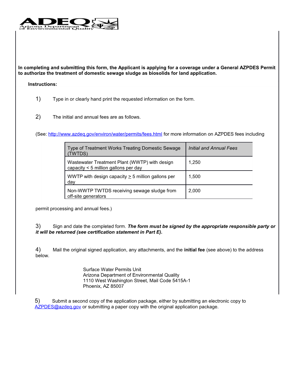 Arizona Pollutant Discharge Elimination System