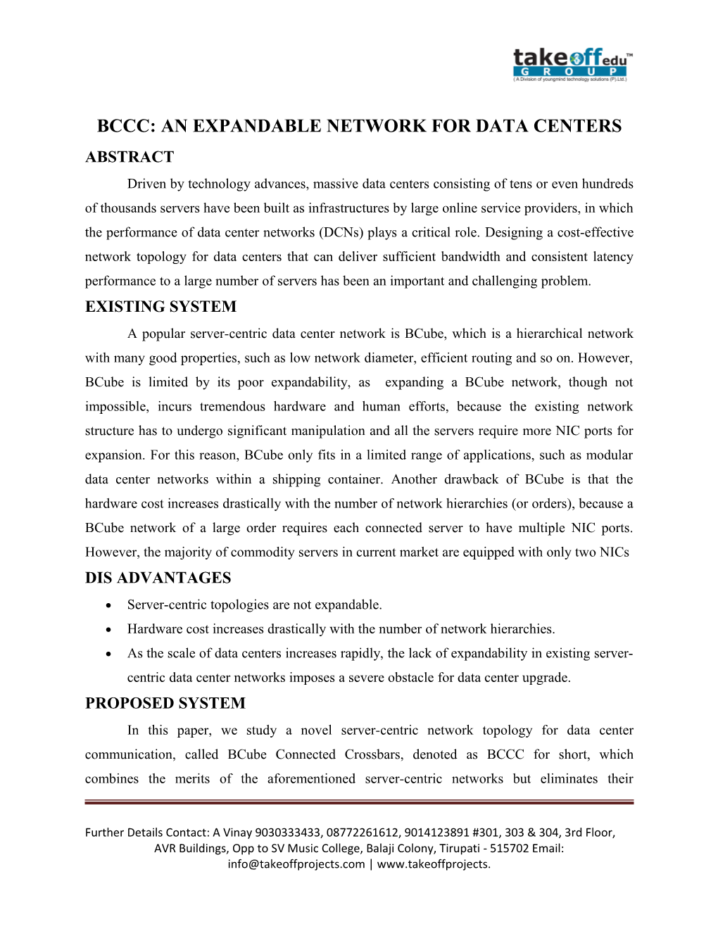 Bccc: an Expandable Network for Data Centers