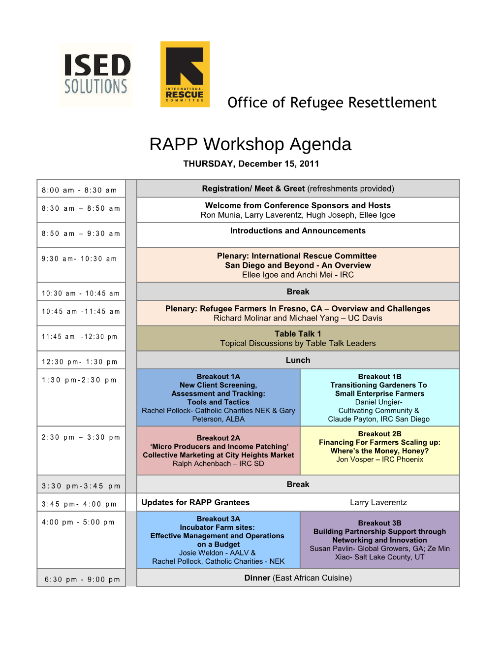 Office of Refugee Resettlement