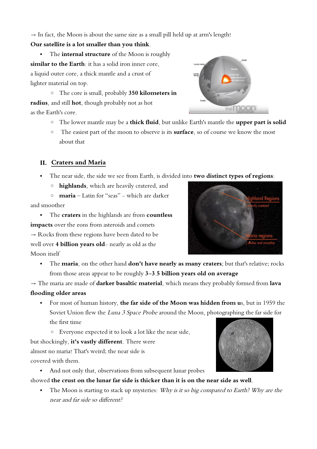 What Are the Different Layers of the Moon?