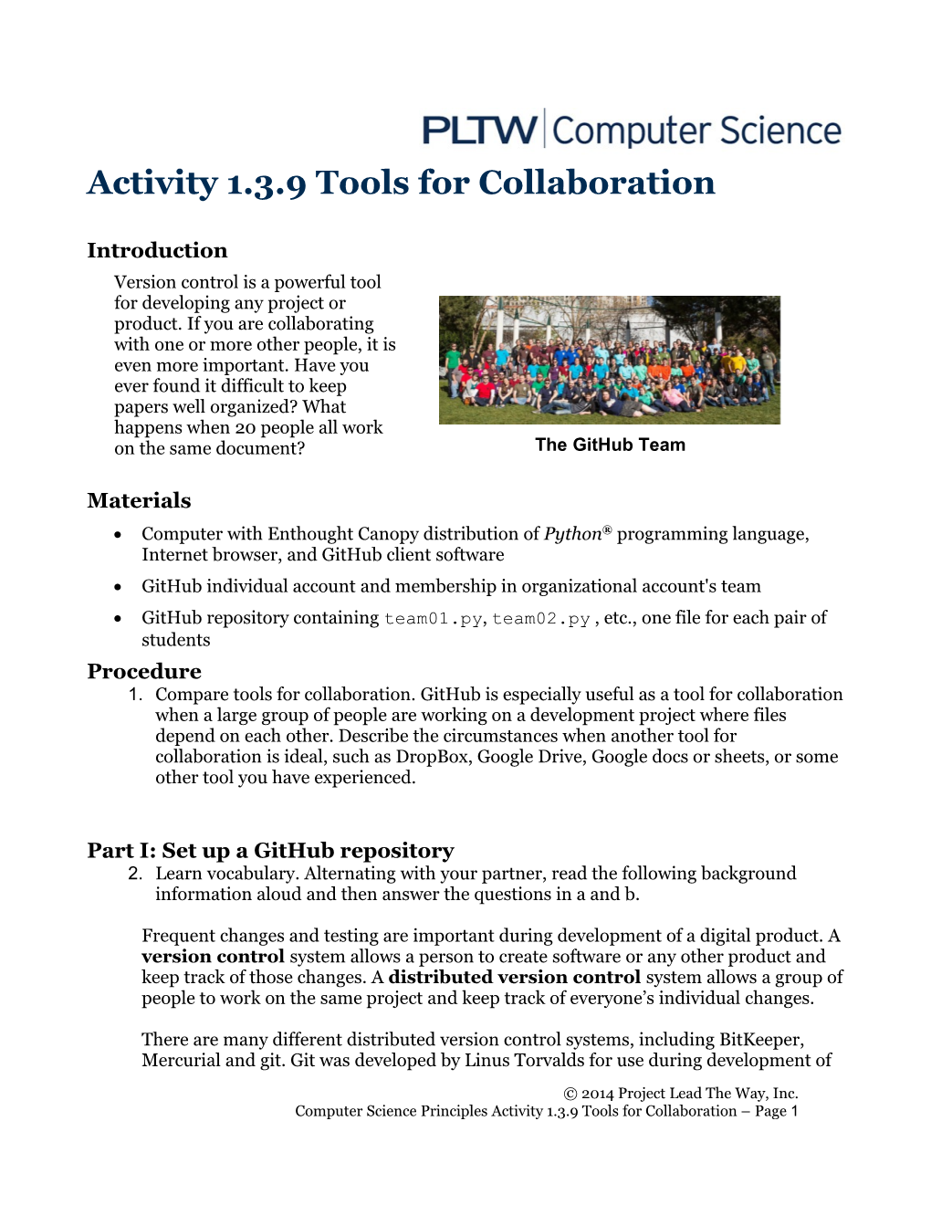 1.3.9 Tools for Collaboration