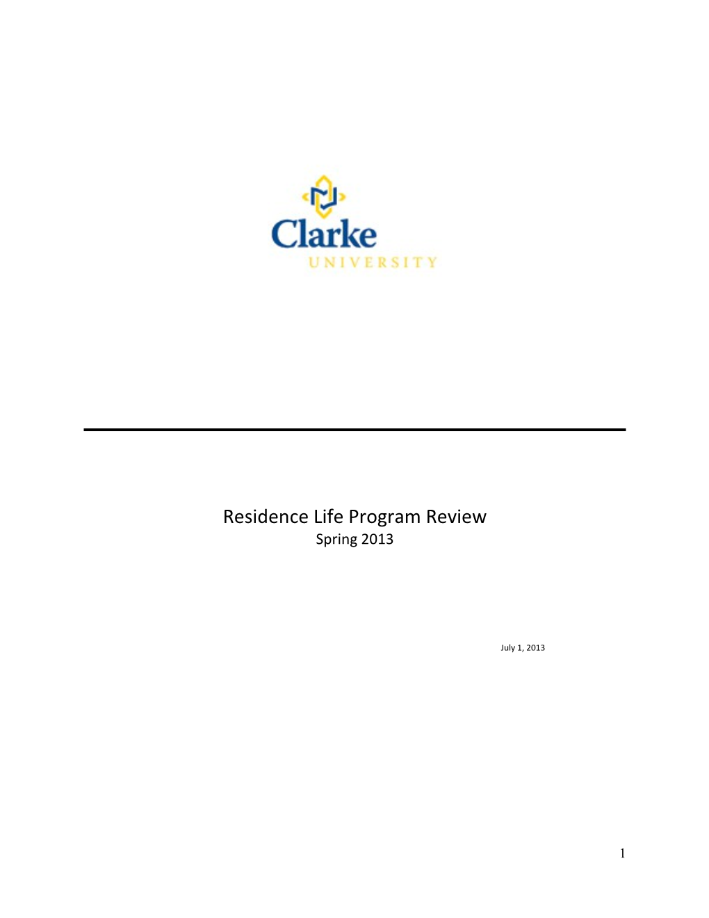 Residence Life Program Review Evaluation