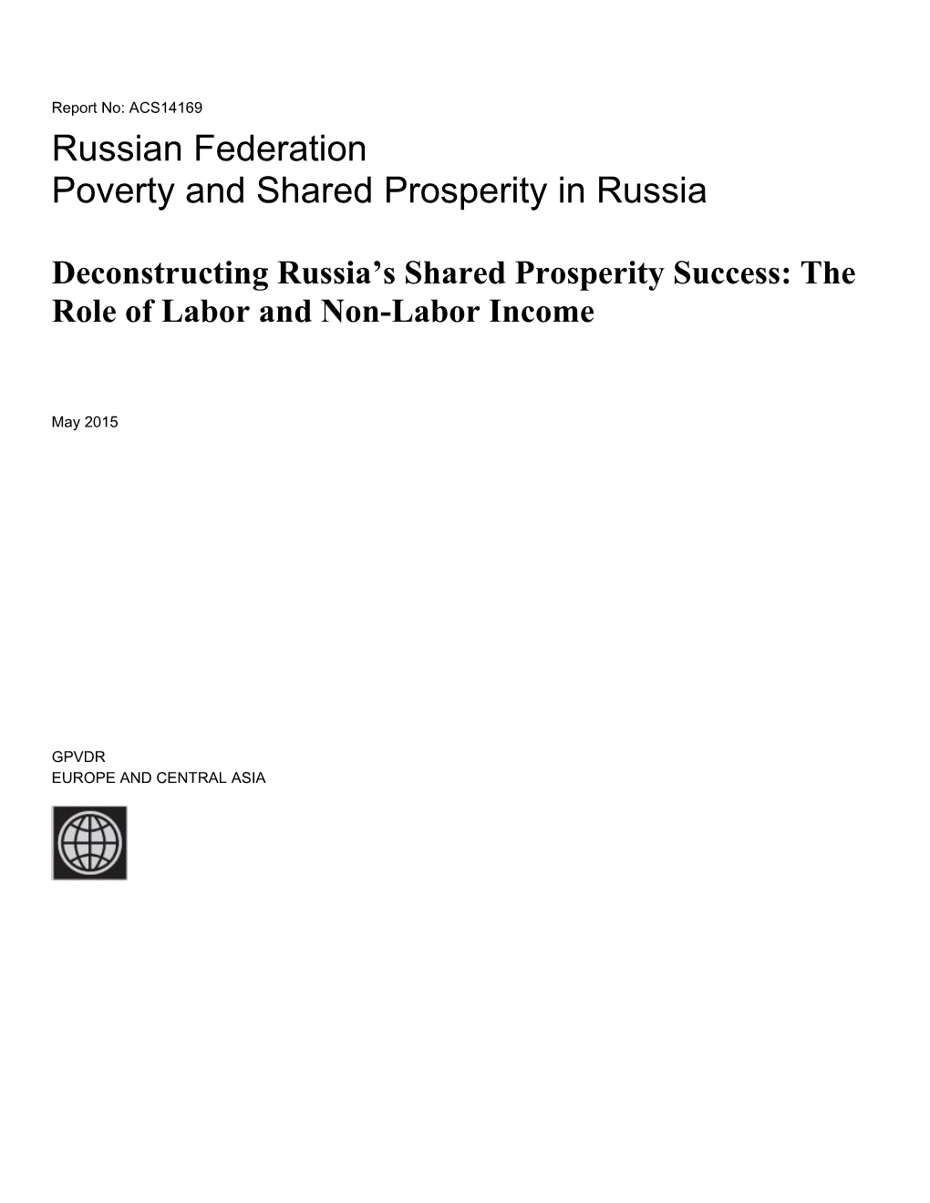 2.Understanding the Drivers of Shared Prosperity in Russia