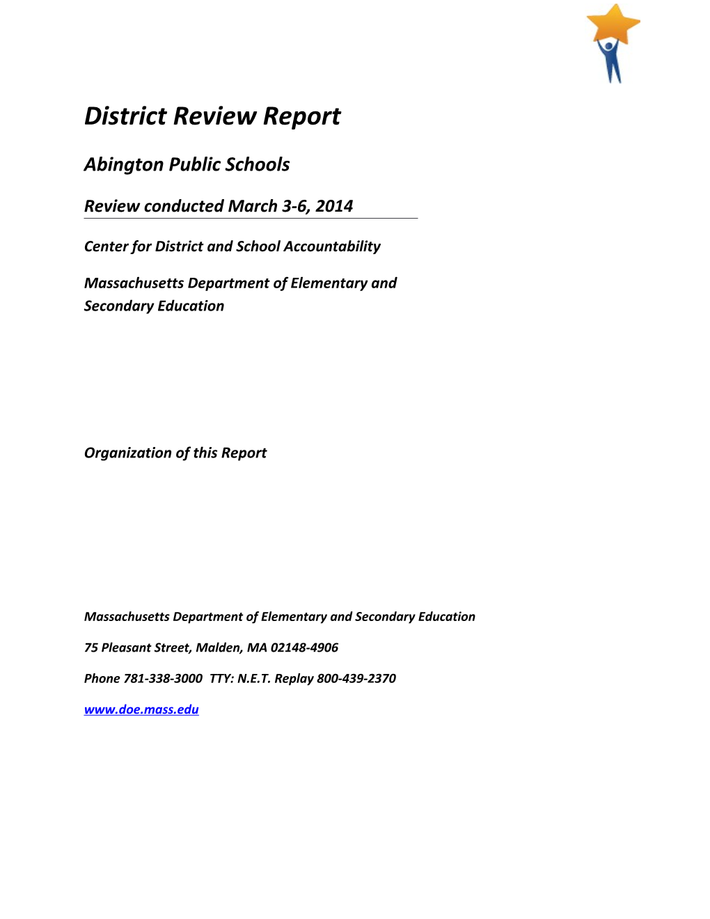 Abtington District Review Report 2014