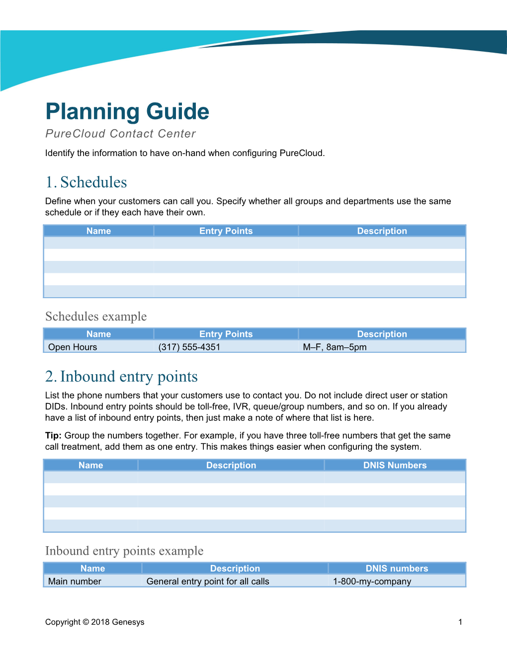 Identify the Information to Have On-Hand When Configuring Purecloud