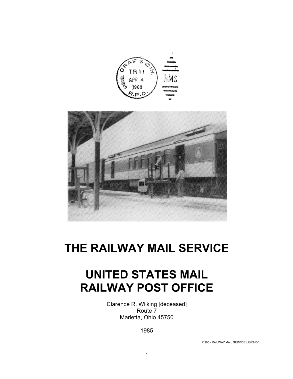 The Railway Mail Service