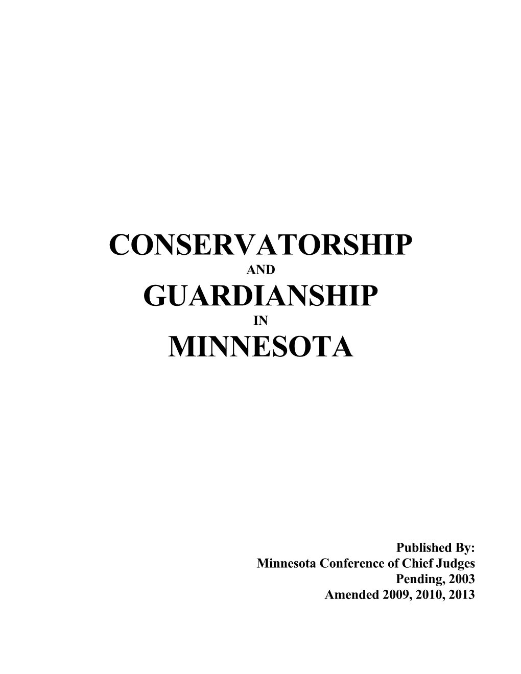 Minnesota Conference of Chief Judges
