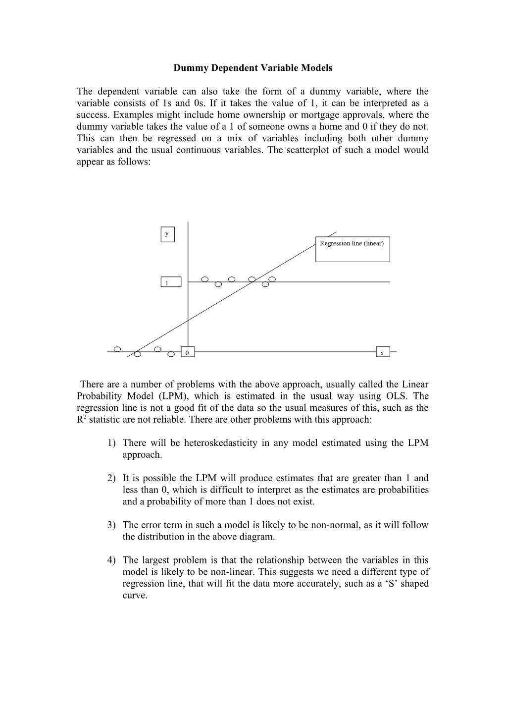 Dummy Dependent Variable Models