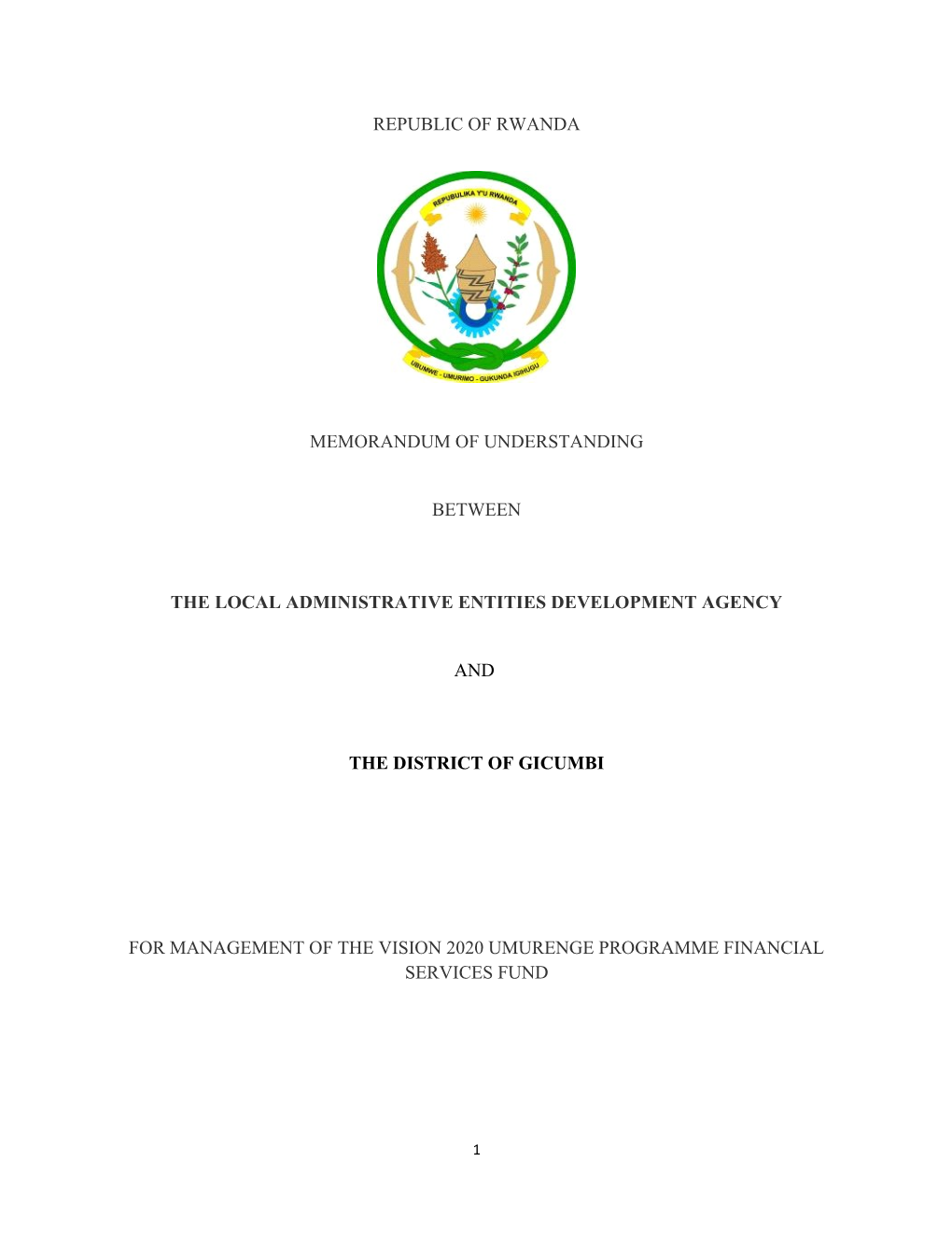 The Local Administrative Entities Development Agency