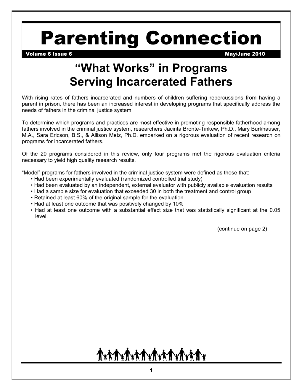 What Works in Programs
