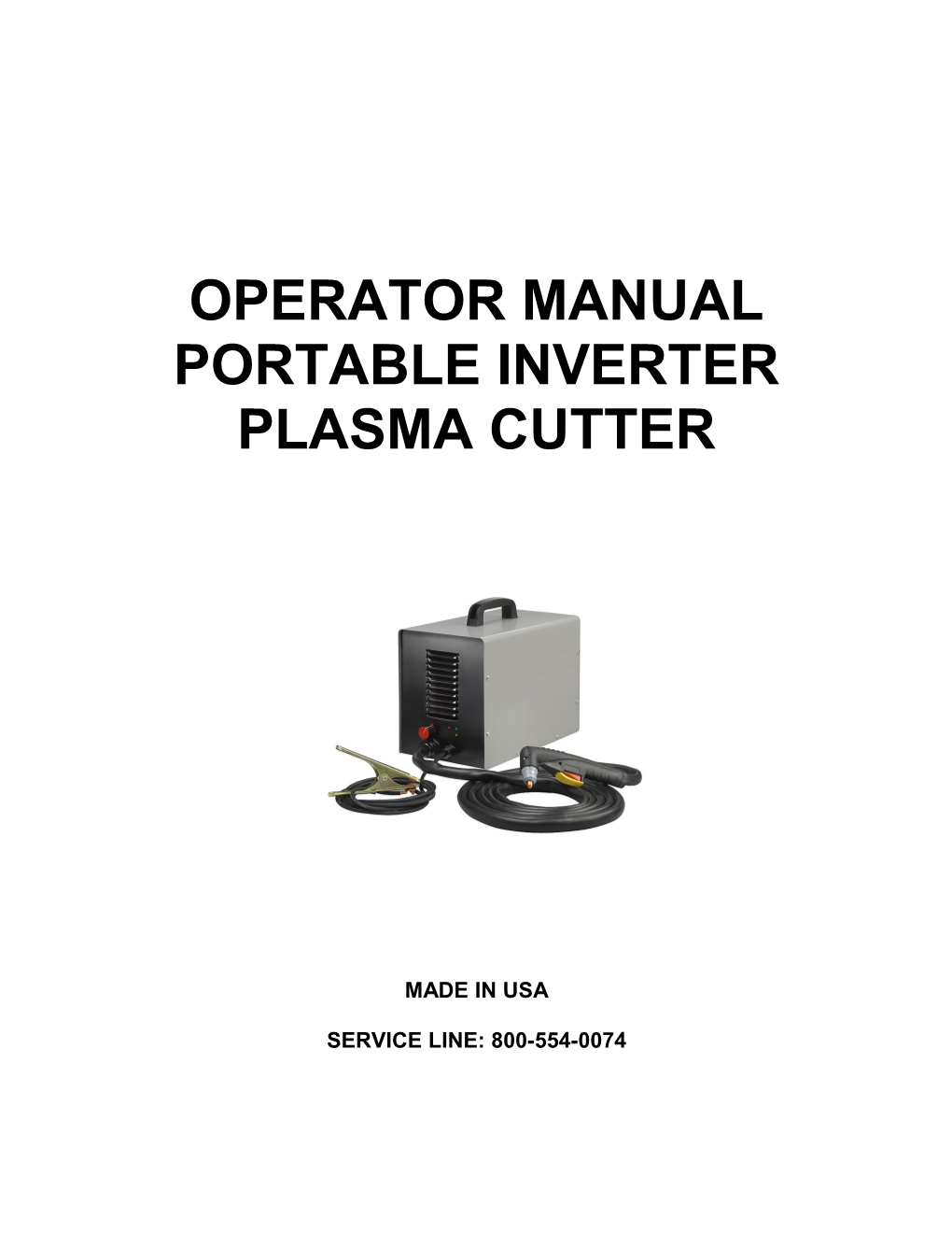 Portable Inverter Plasma Cutter