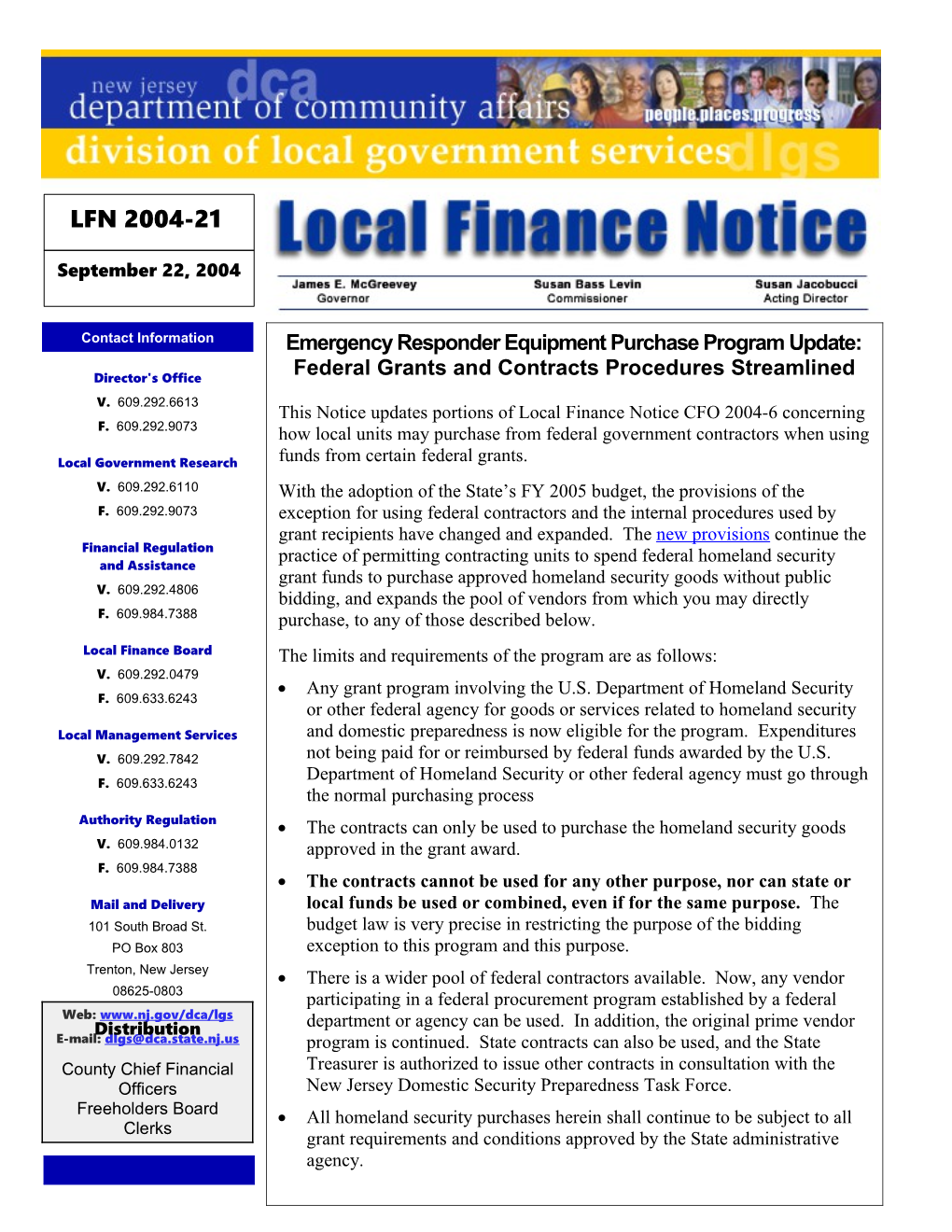 Local Finance Notice 2004-20September 1, 2004Page 2