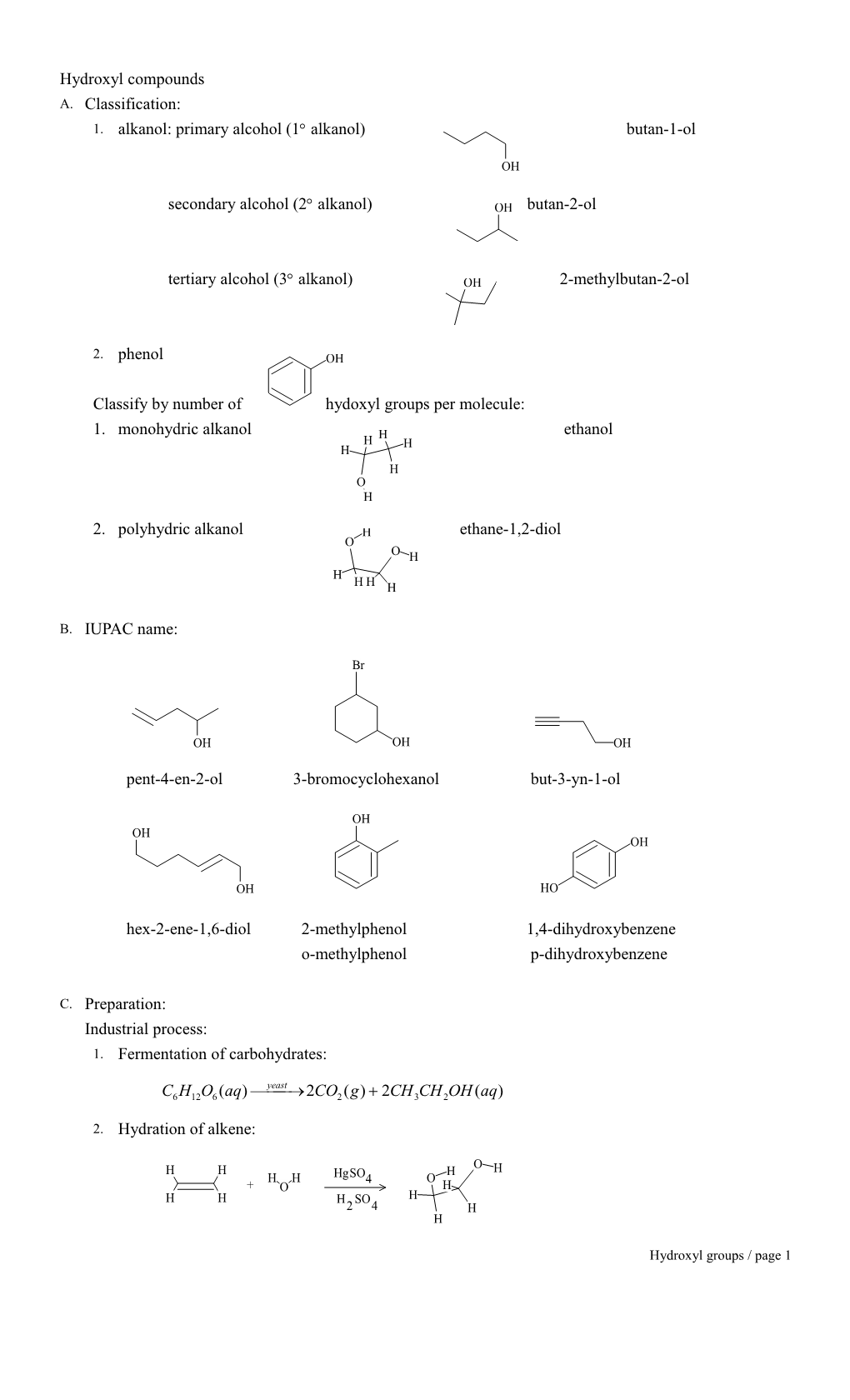 Tertiary Alcohol (3 Alkanol)2-Methylbutan-2-Ol