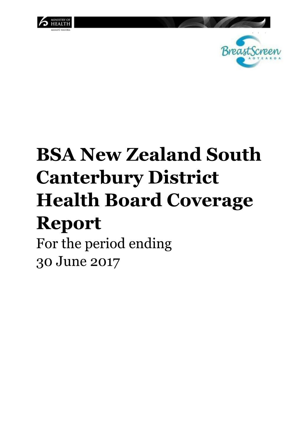 Bsanew Zealand South Canterbury District Health Boardcoverage Report