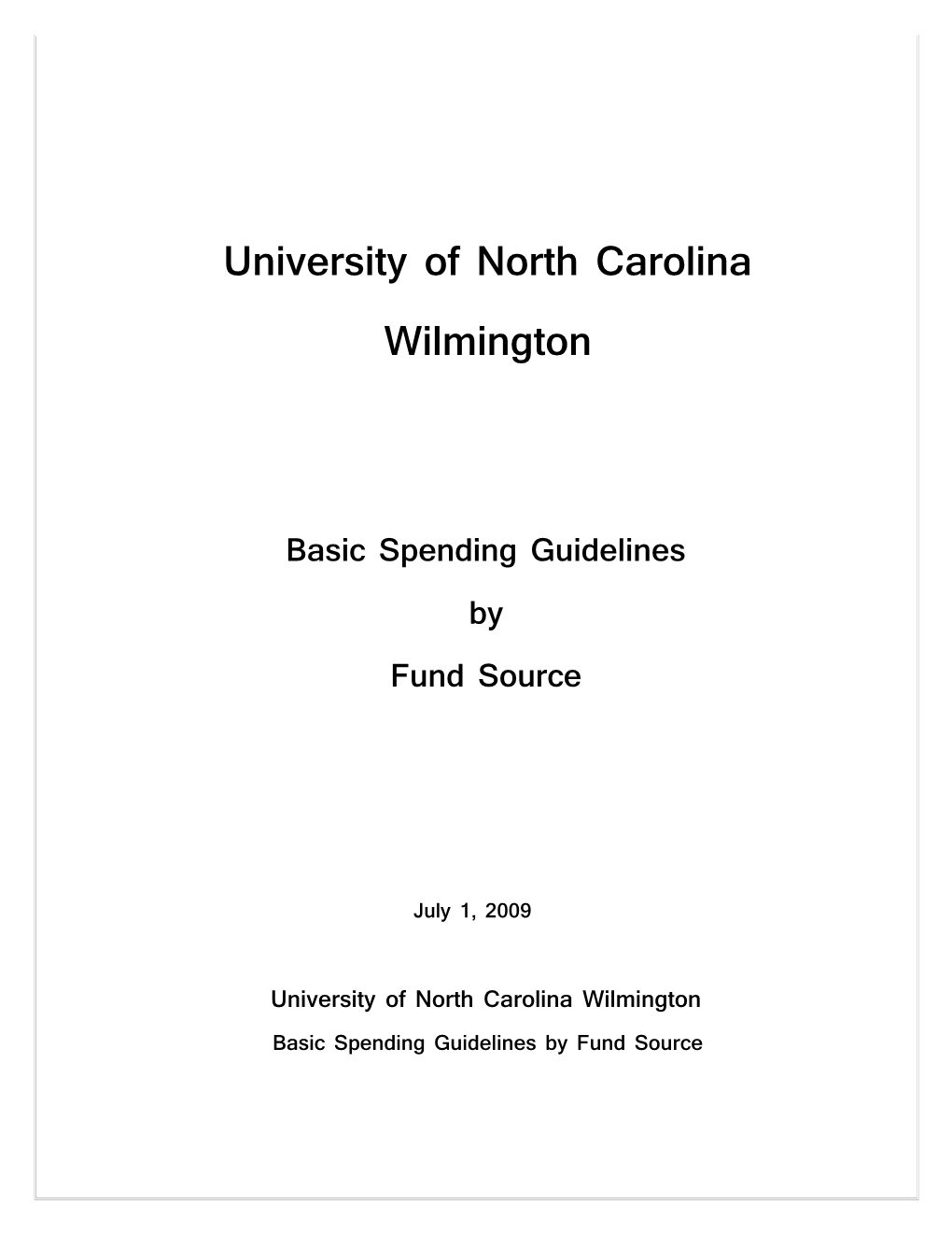 University of North Carolinawilmington