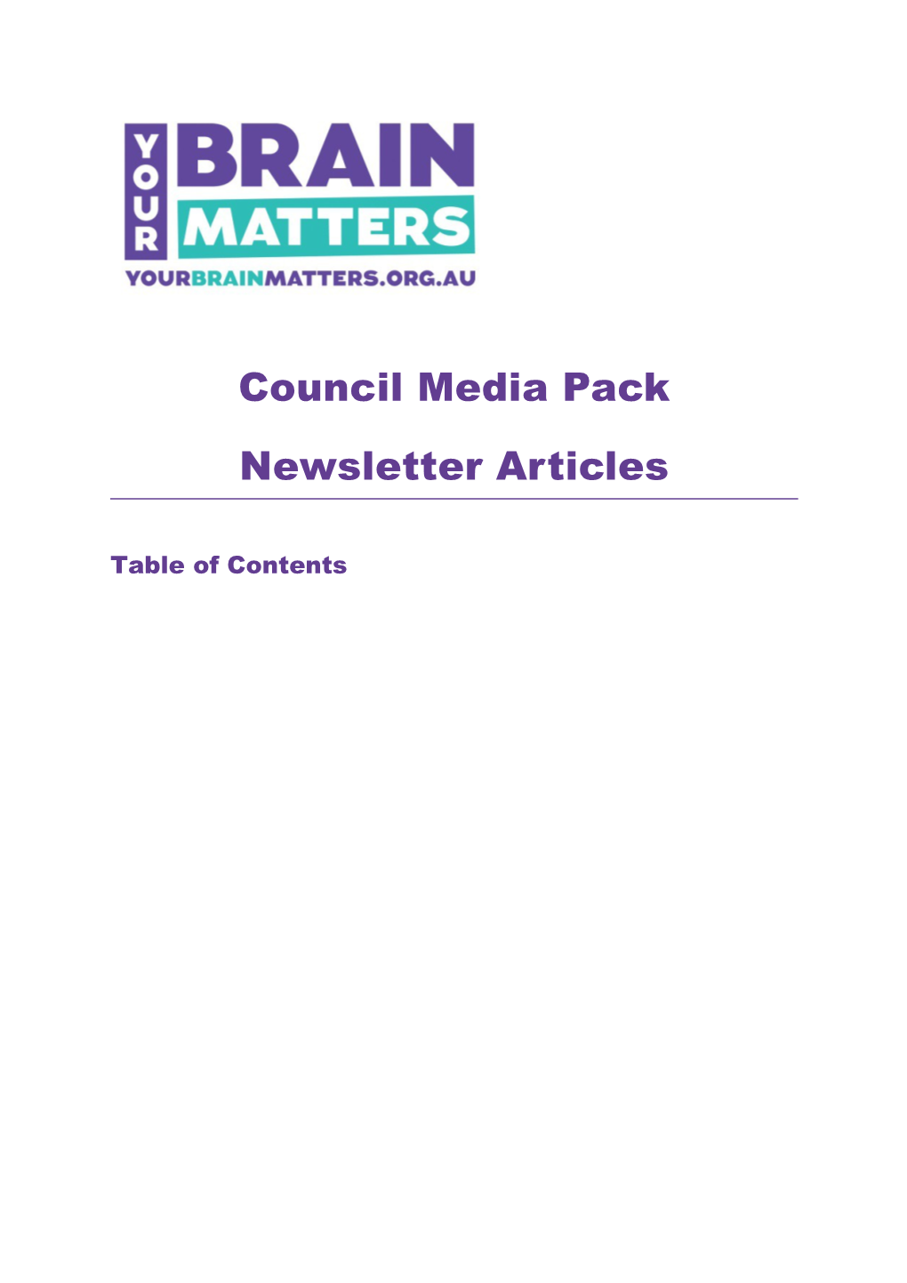 Council Media Pack