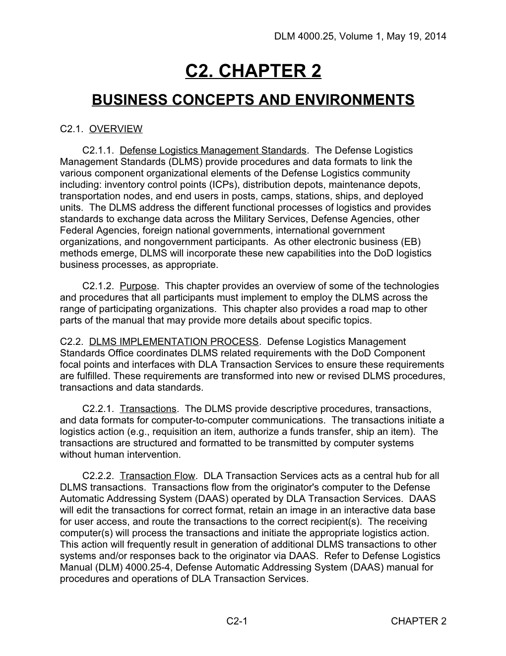 Chapter 2 - Business Concepts and Environments