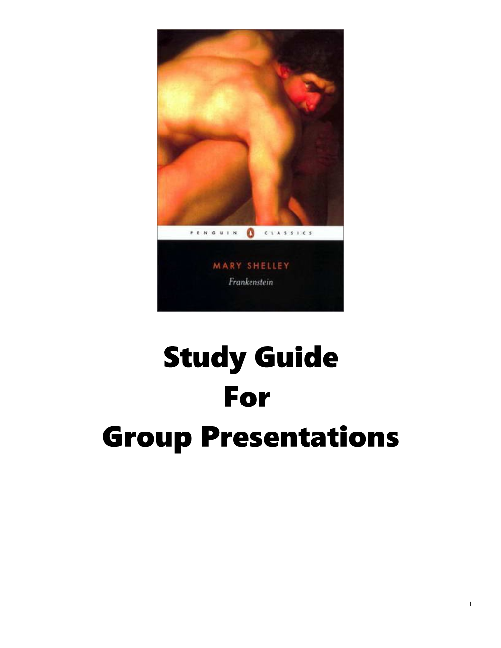 Frankenstein the Study Guide