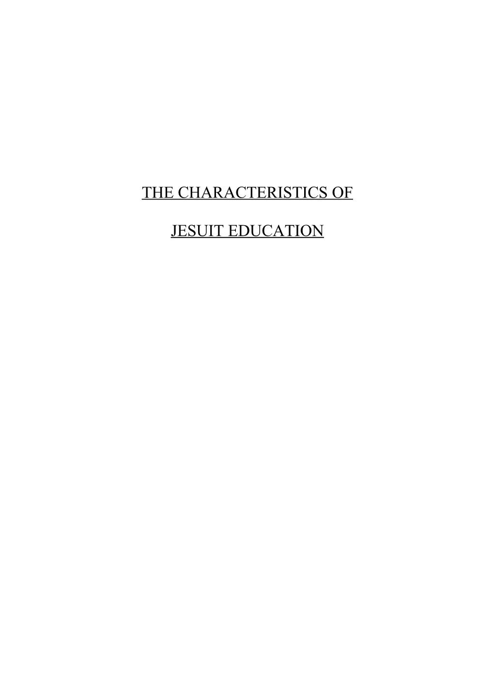 The Characteristics Of