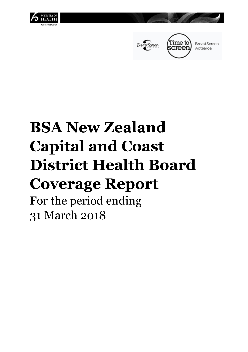 Bsanew Zealand Capital and Coast District Health Boardcoverage Report