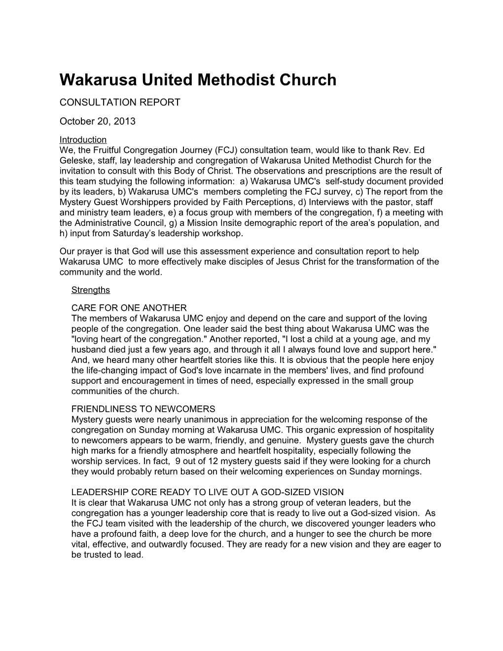Wakarusa United Methodist Church