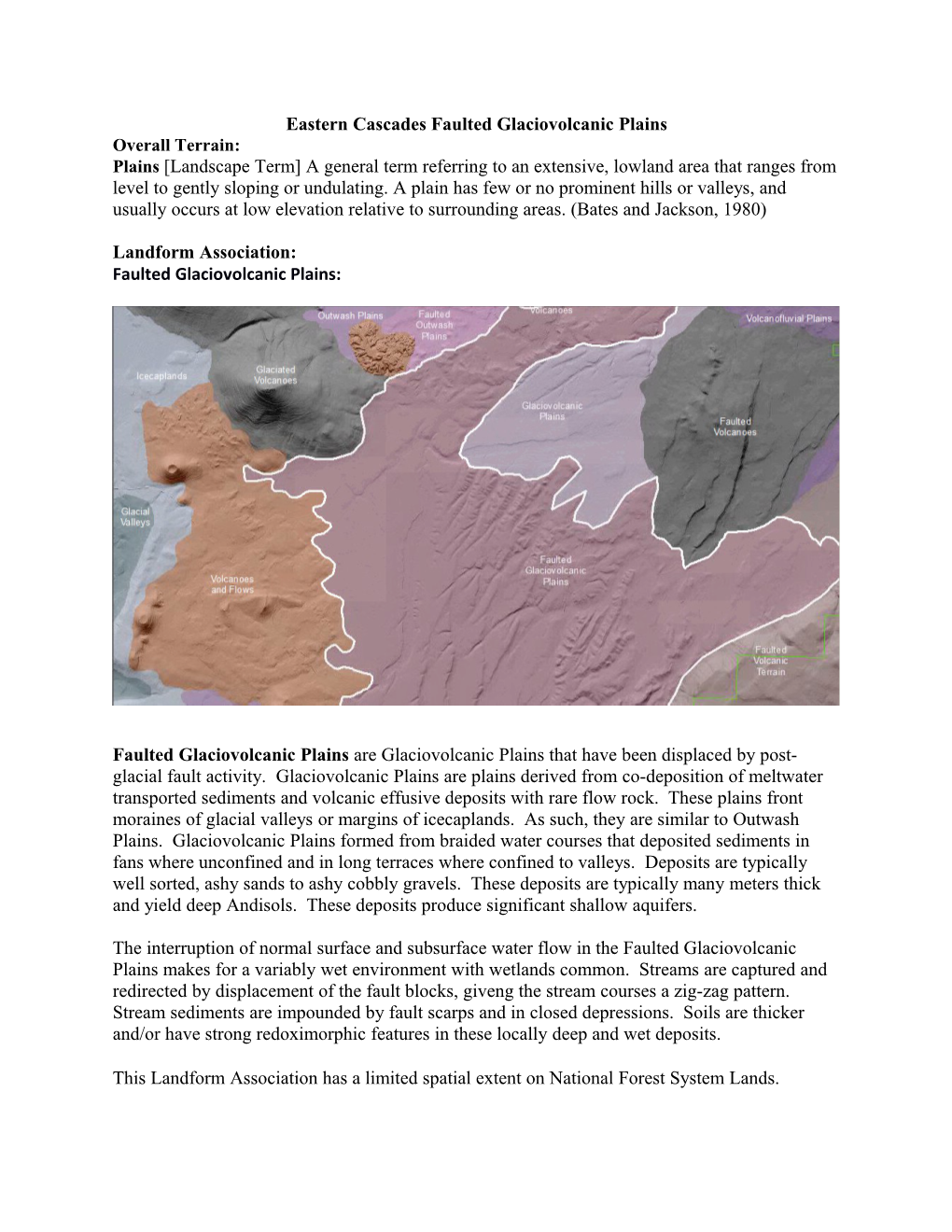 Easterncascadesfaulted Glaciovolcanic Plains