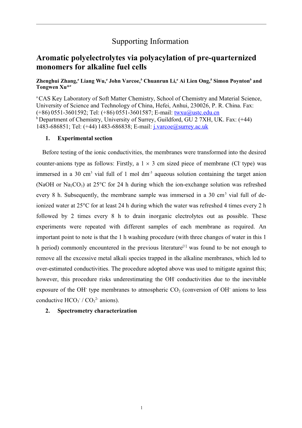 Aromatic Polyelectrolytes Via Polyacylation of Pre-Quarternized Monomers for Alkaline