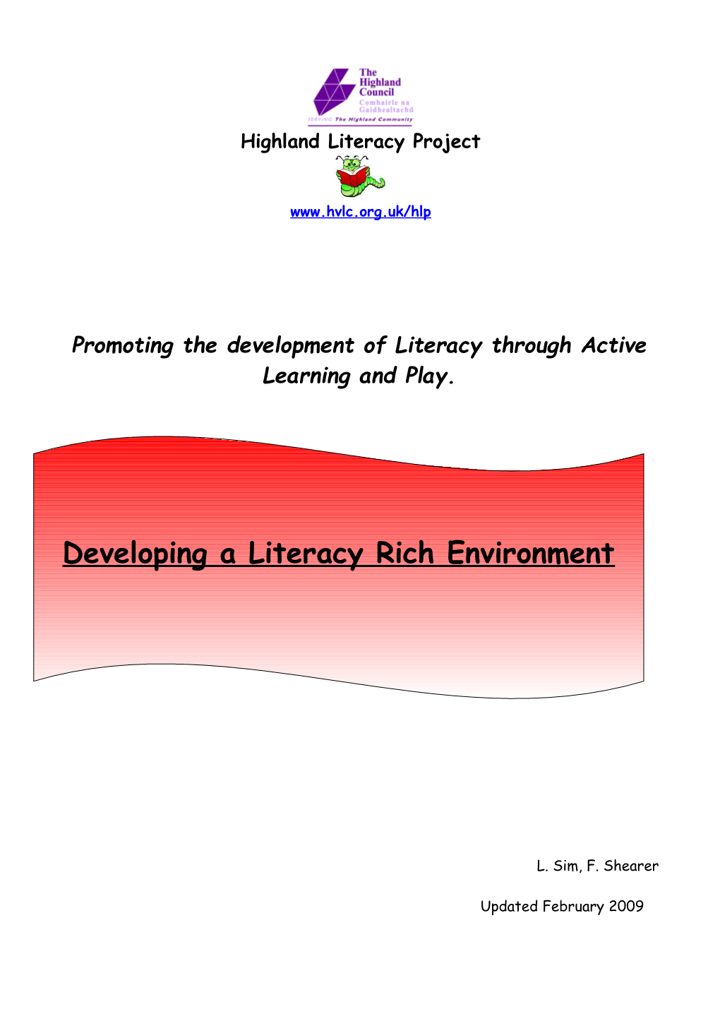 Creating a Literacy Rich Environment