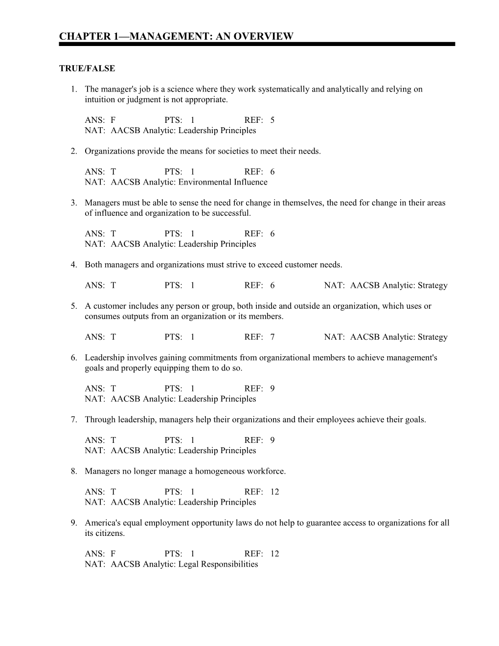 Chapter 1 Management: an Overview