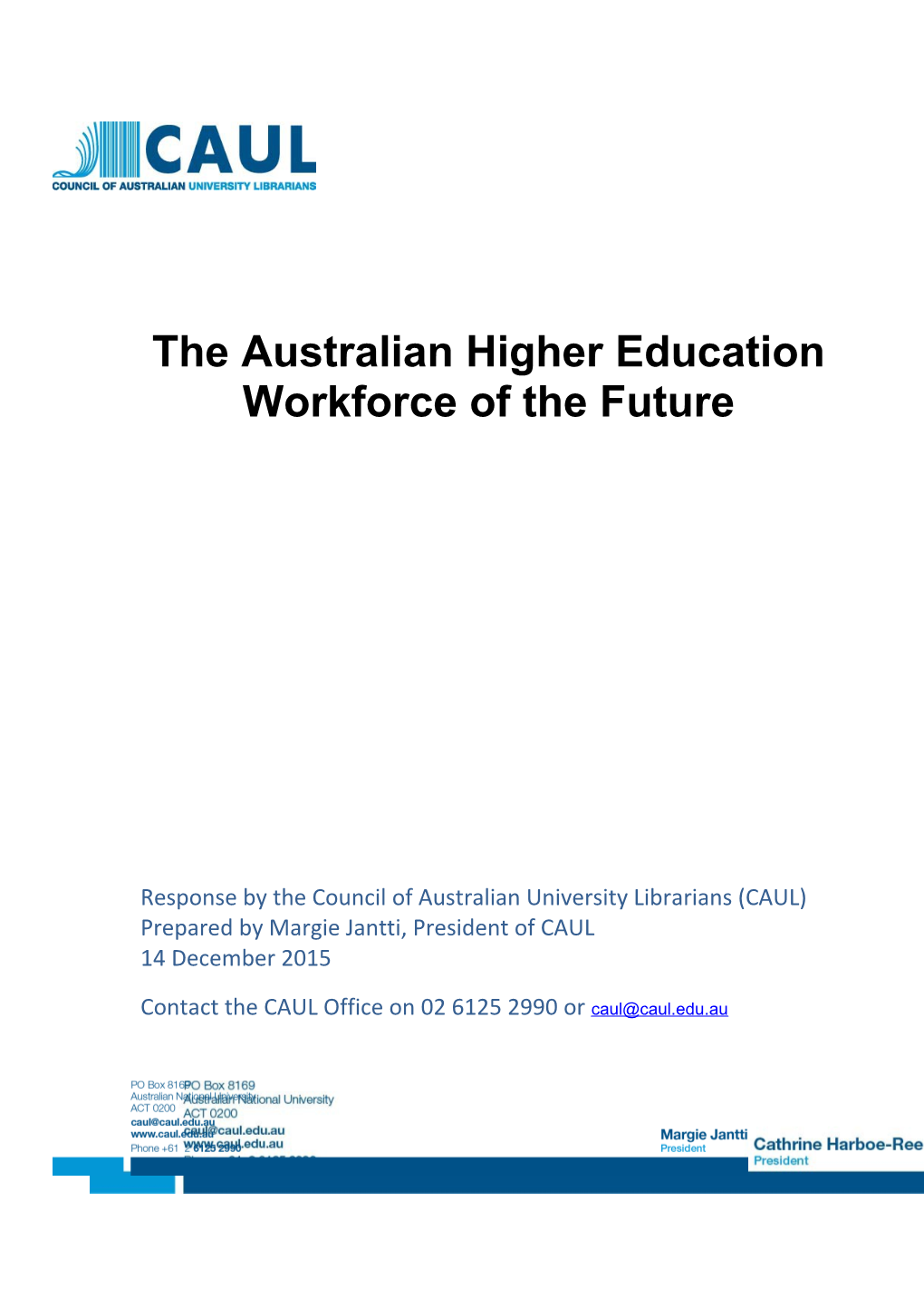 The Australian Higher Education Workforce of the Future